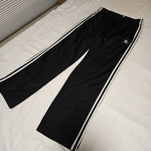 adidas Adicolor Classics Firebird Track Pants, Black with White Stripes
